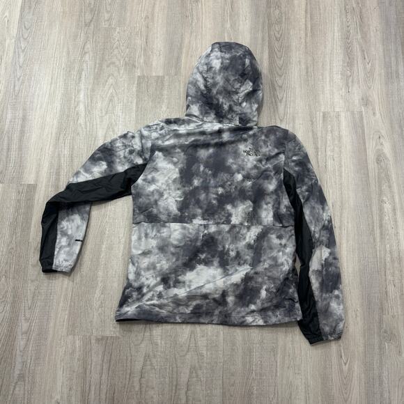 The North Face Windbreaker Jacket Men's Medium Black Gray Hooded Hiking Scarlxrd - Picture 6 of 8